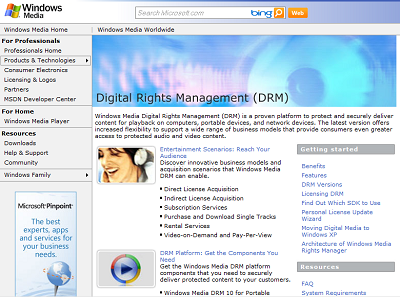 Windows Media DRM Screenshot